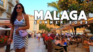 Malaga City Spain Beautiful City Summer 2023 July Update Costa del Sol  Andalucía 4K 60fps [upl. by Yrehc55]