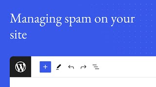 Managing spam on your website [upl. by Jereld]