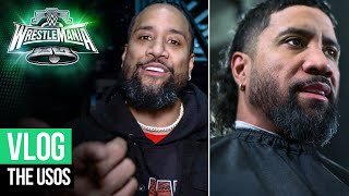 The Usos kick off emotional week WrestleMania XL Vlog [upl. by Schwartz]