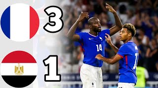 FRANCE VS EGYPT  3 1   HIGHLIGHTS  OLYMPIC GAMES 2024  METETA GOALS [upl. by Teodoor549]