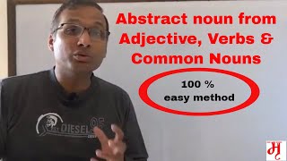 Abstract noun from Adjective verb amp common noun Session 7 [upl. by Notxam]