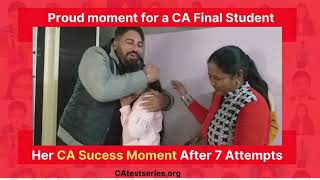 CA Final Result Reaction  Only middle class CA Final Student can feel this moment [upl. by Ellenrahs217]