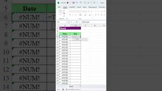 Simple Drop Down Calendar in Excel excelwalesir exceltricks exceltips exceltraining ytshorts [upl. by Stafford]