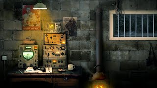 Creepy Bunker Ambience  Rain amp Wind Sounds 3 hours 4k [upl. by Imrots]