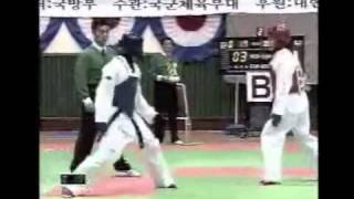 Korean TKD Nationals Womens Feather Weight Finals [upl. by Crescint]