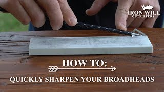 How to Quickly Sharpen Broadheads [upl. by Nedloh252]