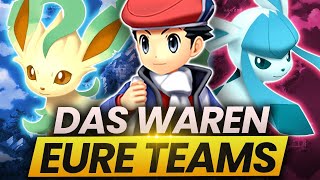 Das waren EURE TEAMS für Pokemon Strahlender Diamant und Leuchtende Perle [upl. by Guidotti95]