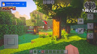 Best Shaders Minecraft Pe 12081  121 🔥 MCPE Shaders 120 Mobile Working 💯 [upl. by Sisely913]