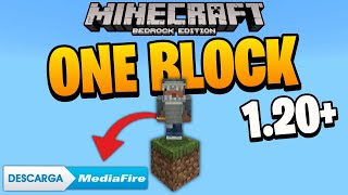 DESCARGA el mapa ONE BLOCK para Minecraft BEDROCK Y PE 120 [upl. by Kathrine]