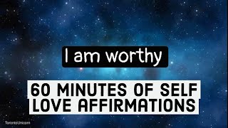 I am worthy AFFIRMATIONS  level up your self love and positive mindset while you sleep [upl. by Savill304]