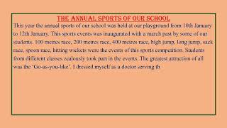 REPORTONANNUALSPORTSOFOURSCHOOL [upl. by Aihpled455]