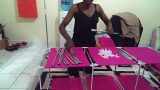 unboxing and assembling a portable wardrobe from jumia [upl. by Nohsed]