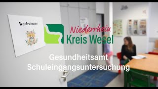 Schuleingangsuntersuchung im Gesundheitsamt Kreis Wesel [upl. by Malkah]