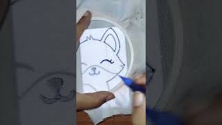 Transfer pattern to fabric punchneedle embroidery craft handmade pattern diy [upl. by Ahsema]