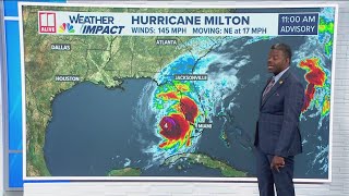 Tracking Hurricane Milton  Current location projection [upl. by Neelsaj]