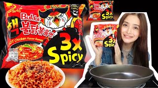 3x SPICY NOODLES🥵🥵🥵  Haosha nee🔥 [upl. by Saundra]