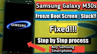 Samsung galaxy m30s after update issue stuck samsung logo boot screen  How to Fix Freeze Issue [upl. by Moody]