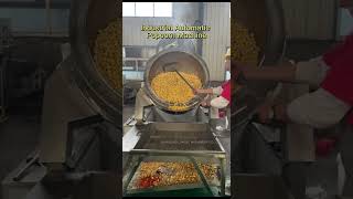 Fully Automatic Big Capacity Sugar Coating Electric Popcorn Machinepopcornpopcornmachineshorts [upl. by Pulchi519]