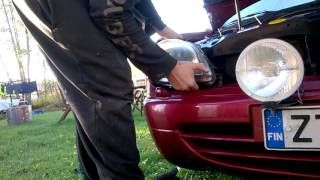 How to remove headlight from citroen xsara [upl. by Snoddy]