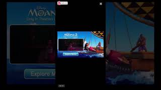 Disney Ads  Moana 2 Only In Theaters Wednesday shorts [upl. by Aicac]