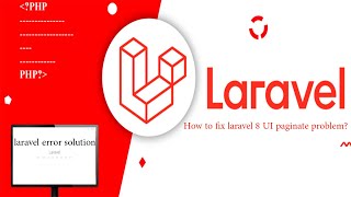 How to fix laravel 8 UI paginate problemحل وشرح [upl. by Etteniuqna675]