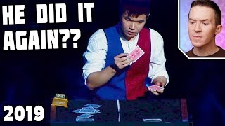 Magician REACTS to Eric Chien RIBBON ACT on Asia’s Got Talent 2019 Semifinal [upl. by Nitsuj277]