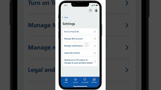 How to see NHS App messages and notifications  NHS nhs nhsapp [upl. by Aedni299]