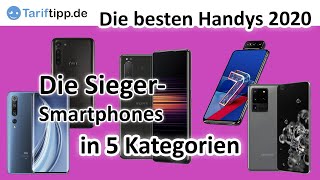 Die besten Smartphones 2020  Aktuelle TopHandys in 5 Kategorien [upl. by Palermo]