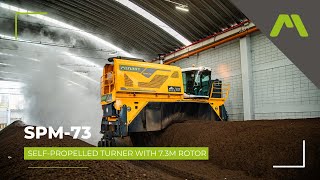 MENART SPM73 Selfpropelled Compost Windrow Turner [upl. by Otreblide]