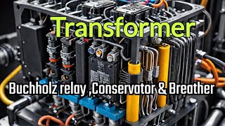 Buchholz relay Conservator amp Breather in Transformer [upl. by Zoha573]