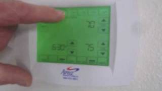 Trane XL800 Thermostat Scheduling Tutorial [upl. by Elvira162]