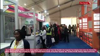 Tanganda Tea Company exhibition stand popular at the ongoing Maputo International Trade Fair FACIM [upl. by Nnaeilsel]