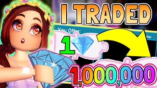 I Traded 💎1 DIAMOND Into 1000000 DIAMONDS💎 FULL SERIES Royale High Trading Challenge [upl. by Fernando438]