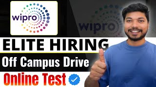 Wipro elite Hiring 2024  Wipro Off Campus Hiring 2024  Wipro hiring  Apply online  Job4freshers [upl. by Eidahs]