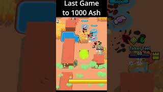 Last Game to 1000 Ash brawlstars supercell shorts [upl. by Vassily]