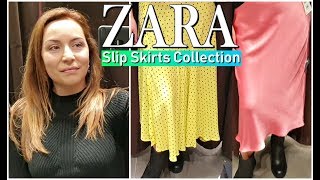 ZARA SLIP SATIN SKIRT COLLECTIONNEW TREND OF THE SEASONBREAKFAST AT HOME GO TO THE STORE amp VLOG [upl. by Kcolttam889]