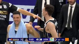 AdmiralBet ABA League 202425 highlights Round 6 Partizan Mozzart Bet – Krka 26102024 [upl. by Julee584]