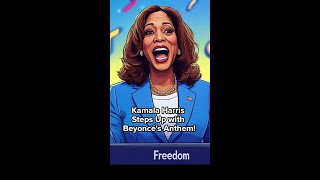 Kamala Harris Steps Up with Beyoncés Anthem [upl. by Nnayelhsa]