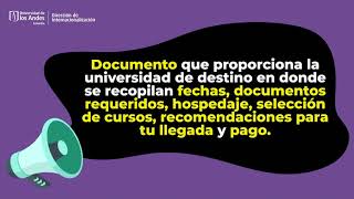 ¿Dónde puedo encontrar la información relacionada con la universidad de destino [upl. by Llen]