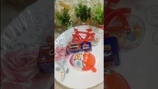 Kinder Joy Box With Caramilk And Cycle Gems Chocolate Popsicle 🍡shorts shortsviral viral [upl. by Borman738]