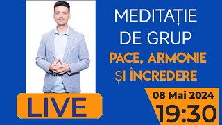 Meditație de GRUP  Pace Echilibru și Încredere LIVE [upl. by Dov27]