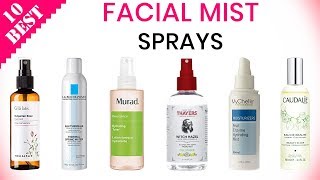 10 Best Facial Mists  top mist spray essence and toner for face and skin care [upl. by Nossyla93]