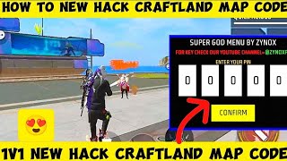 1v1 Hack Craftland Map Code🤯auto headshot Watch full video 💯wait for end✅  freefire craftland [upl. by Etnoj]