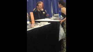 Michael Biehn Autographs Nike Vandal Shoes from Terminator At ComicPalooza 2016 Houston [upl. by Ephrayim220]