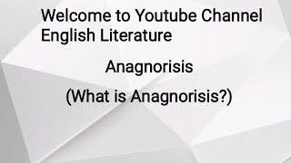 What is Anagnorisis  Anagnorisis with Example  Explained in UrduHindi [upl. by Ogu]