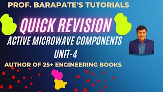 QUICK REVISION ACTIVE MICROWAVE COMPONENTS [upl. by Flagler]