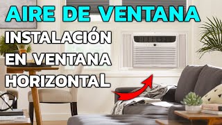 Cómo instalar un aire acondicionado de ventana en una ventana de corredera horizontal [upl. by Nashner]