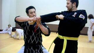 HAPKIDO YELLOW BELT ONE STEP SPARRING 610 BALLYS TMA [upl. by Ellita]