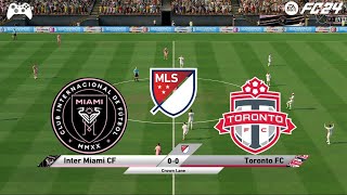 FC 24  Inter Miami CF vs Toronto FC  MLS 2324 Season Full Match Gameplay [upl. by Josefa]