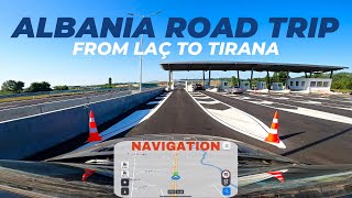 Car Driving  From Laç to Tirana  🇦🇱 Albania MTravelVlog [upl. by Dalohcin891]